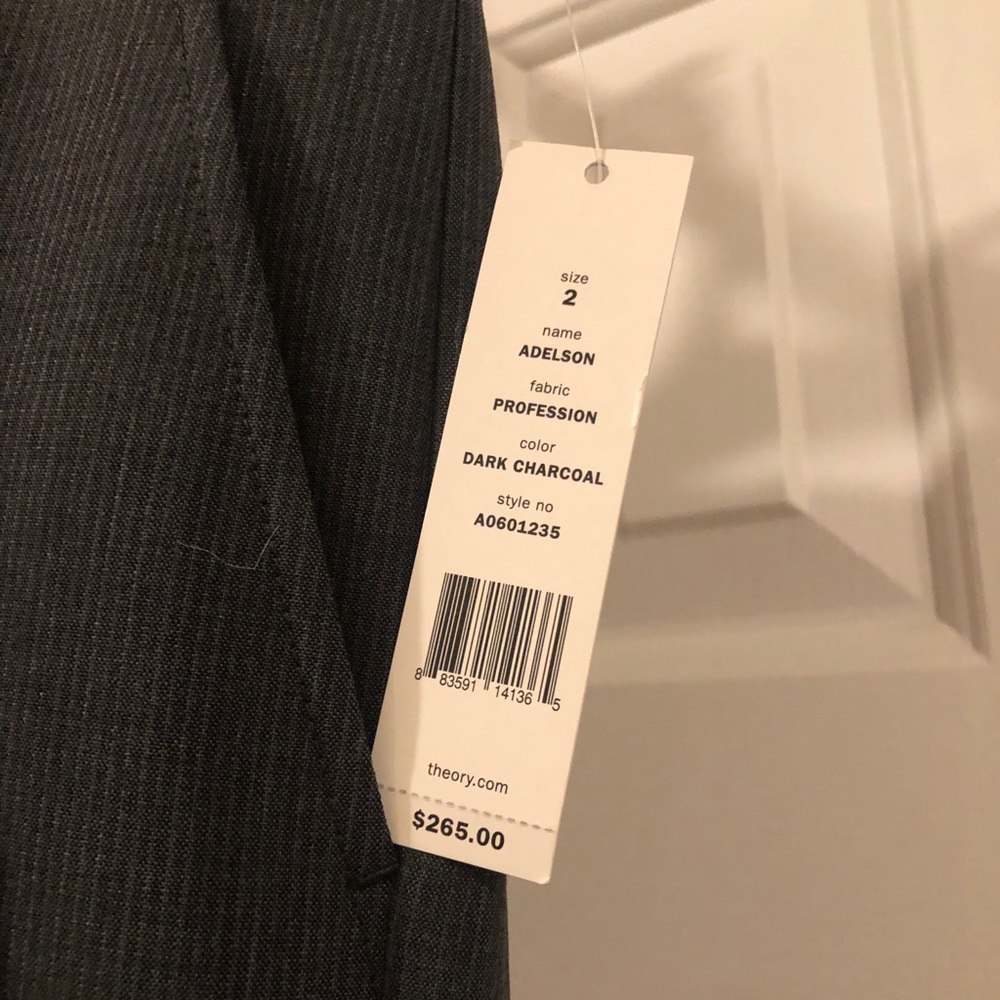 Gray pinstripe pants